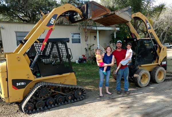 Stephanie and family - Skid loaders for sale